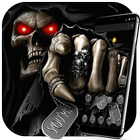 Dark Immortal Pointing Skull Theme Zeichen