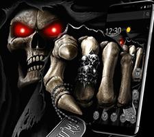 Dark Immortal Pointing Skull Theme स्क्रीनशॉट 1