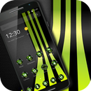 Tema de franja verde fluorescente APK