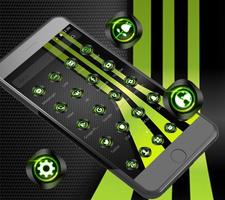 Fluorescent Green Stripe Theme screenshot 1