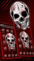 Red Blood Skull 2D Theme capture d'écran 1