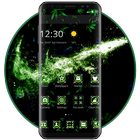 Green Weed Check Mark Theme icône