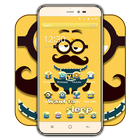 Happy friend cute cartoon icon theme-icoon