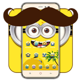 Happy friend cute cartoon icon theme icône