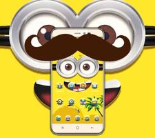 Happy friend cute cartoon icon theme plakat