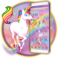 Shinny Rainbow Unicorn 2D Theme