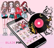 Pink Girl Band Group Theme 海报