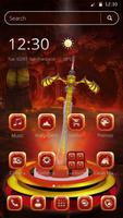 Golden Warrior Sword 2D Theme capture d'écran 3