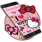 Kitty Princess Pink Butterfly theme ícone