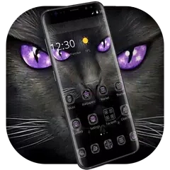 Black Evil Cat Dark Theme APK download