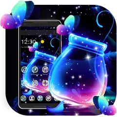 Crystal Dream Sparkling Butterfly Bottle Theme APK download