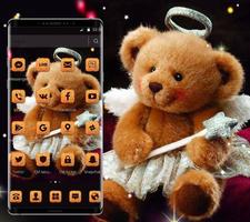 Cute Angel Teddy Bear Theme capture d'écran 3