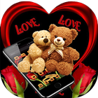 Loving Brown Furry Bear Theme أيقونة