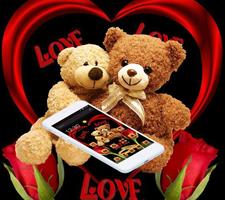 Loving Brown Furry Bear Theme تصوير الشاشة 1