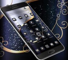 Blue Silver Gold Business Theme تصوير الشاشة 1