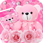 Pink Diamond Teddy Bear Theme icône