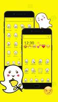 پوستر Cartoon Yellow Elfin Emoji Theme