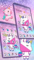 Cute Cartoon Square Unicorn 2D Theme capture d'écran 1