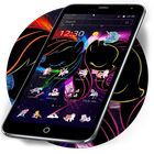 Black Neon Unicorn Theme आइकन