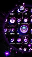 Cool Purple Neon Business Theme الملصق