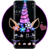 Night Star Unicorn Sparkling Theme biểu tượng