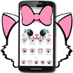 Cute White Marry Kitty Theme Pink Bowknot