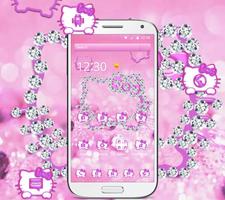 Lovely kitty icon pink wallpaper скриншот 2