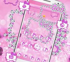 Lovely kitty icon pink wallpaper скриншот 3