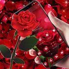 Blooming Red Rose Love Theme icône