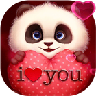 Fluffy Panda Lover أيقونة