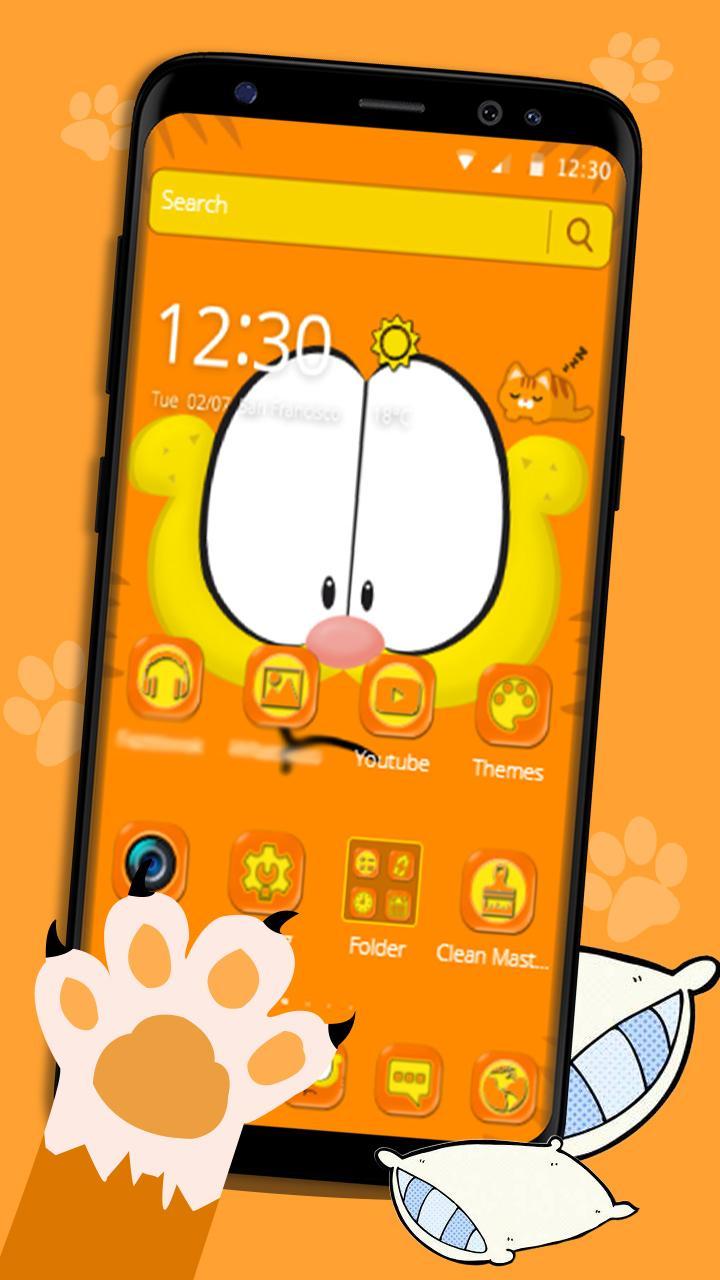 Orange Dude Cat Theme for Android - APK Download