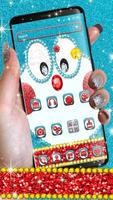 Cute Cat Sparkling Cartoon Theme الملصق