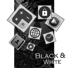 آیکون‌ Black Grey White Theme