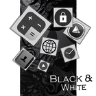 Black Grey White Theme icon