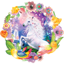 🦄Fancy Gorgeous Unicorn Flowers Theme APK
