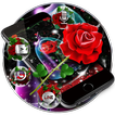 Red Rose Bloom Petri Dish Theme