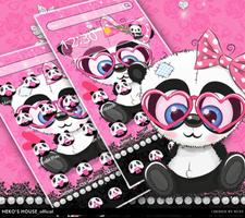 Pink Baby Panda Theme capture d'écran 2