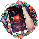 3D Red Rose Theme আইকন