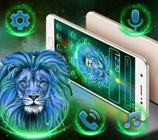 Neon Shiny Lion Theme poster