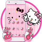 Hello Princess Kitty Pink Cute Cartoon Theme 图标