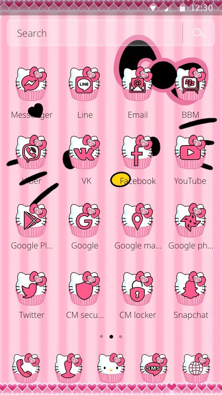 Hello Princess Kitty Pink Cute Cartoon Theme APK pour Android Télécharger Hello Princess Kitty Pink Cute Cartoon Theme APK pour Android Télécharger