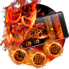 Dark Fire Skull Theme 图标