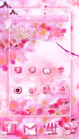bunga merah muda Tema screenshot 1