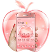 Pink Sparkling Crystal Apple Theme