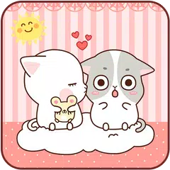 Скачать Pink Cute Kitty Lover Theme APK