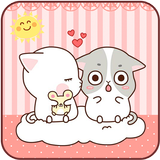 Pink Cute Kitty Lover Theme icône