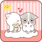 Pink Cute Kitty Lover Theme أيقونة