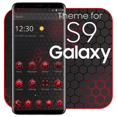 Black Red theme for Galaxy S9