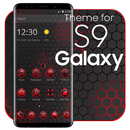 Thème Rouge Noir pour Galaxy S9 APK