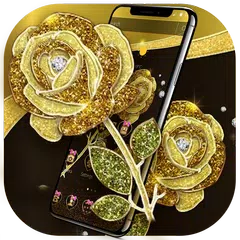 Gold Rose Luxury Black Business Theme